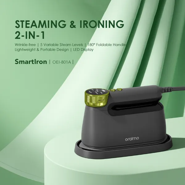 Second image of oraimo SmartIron 1740W Portable Electric Iron